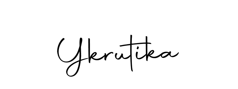 You can use this online signature creator to create a handwritten signature for the name Ykrutika. This is the best online autograph maker. Ykrutika signature style 10 images and pictures png