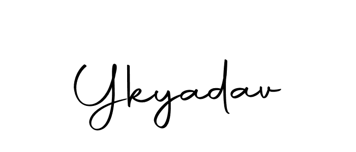 Ykyadav stylish signature style. Best Handwritten Sign (Autography-DOLnW) for my name. Handwritten Signature Collection Ideas for my name Ykyadav. Ykyadav signature style 10 images and pictures png