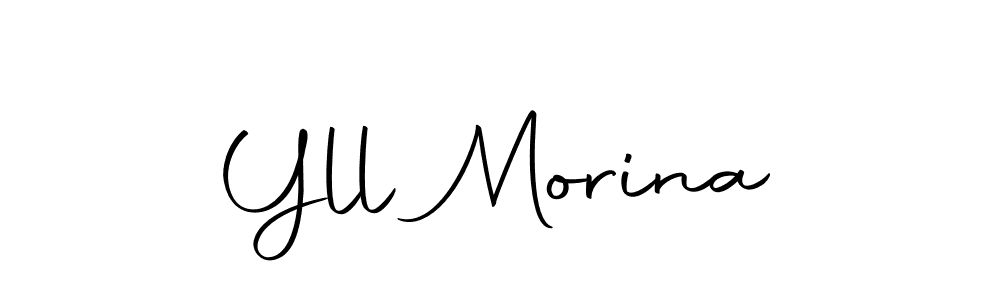 Yll Morina stylish signature style. Best Handwritten Sign (Autography-DOLnW) for my name. Handwritten Signature Collection Ideas for my name Yll Morina. Yll Morina signature style 10 images and pictures png