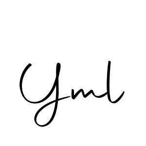 Make a beautiful signature design for name Yml. With this signature (Autography-DOLnW) style, you can create a handwritten signature for free. Yml signature style 10 images and pictures png