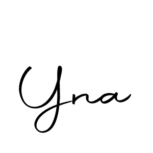 Design your own signature with our free online signature maker. With this signature software, you can create a handwritten (Autography-DOLnW) signature for name Yna. Yna signature style 10 images and pictures png