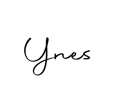 Design your own signature with our free online signature maker. With this signature software, you can create a handwritten (Autography-DOLnW) signature for name Ynes. Ynes signature style 10 images and pictures png