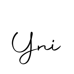 Yni stylish signature style. Best Handwritten Sign (Autography-DOLnW) for my name. Handwritten Signature Collection Ideas for my name Yni. Yni signature style 10 images and pictures png