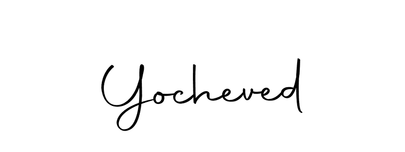 Design your own signature with our free online signature maker. With this signature software, you can create a handwritten (Autography-DOLnW) signature for name Yocheved. Yocheved signature style 10 images and pictures png