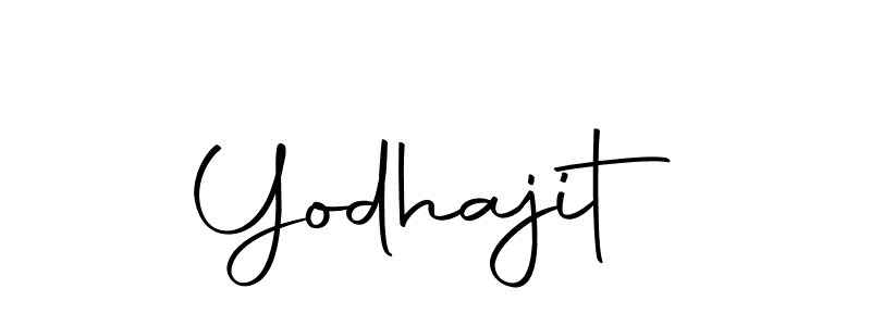 Use a signature maker to create a handwritten signature online. With this signature software, you can design (Autography-DOLnW) your own signature for name Yodhajit. Yodhajit signature style 10 images and pictures png