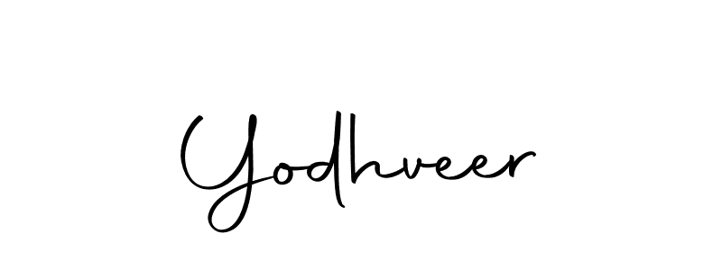 Design your own signature with our free online signature maker. With this signature software, you can create a handwritten (Autography-DOLnW) signature for name Yodhveer. Yodhveer signature style 10 images and pictures png