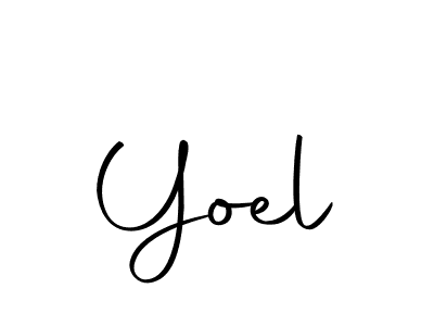 Yoel stylish signature style. Best Handwritten Sign (Autography-DOLnW) for my name. Handwritten Signature Collection Ideas for my name Yoel. Yoel signature style 10 images and pictures png