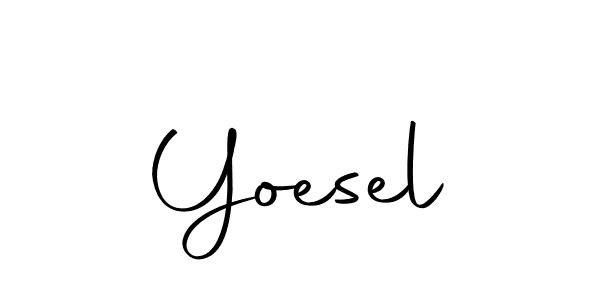 Design your own signature with our free online signature maker. With this signature software, you can create a handwritten (Autography-DOLnW) signature for name Yoesel. Yoesel signature style 10 images and pictures png