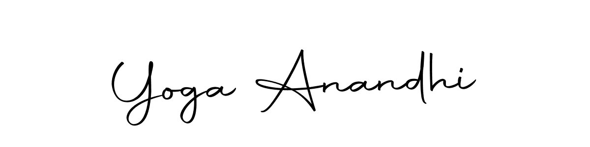 How to make Yoga Anandhi name signature. Use Autography-DOLnW style for creating short signs online. This is the latest handwritten sign. Yoga Anandhi signature style 10 images and pictures png