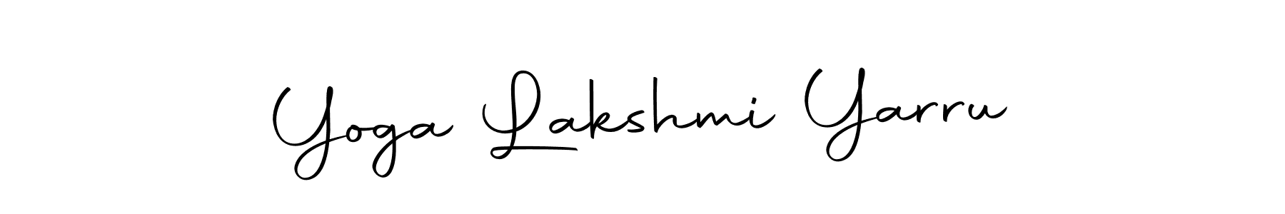 Also we have Yoga Lakshmi Yarru name is the best signature style. Create professional handwritten signature collection using Autography-DOLnW autograph style. Yoga Lakshmi Yarru signature style 10 images and pictures png