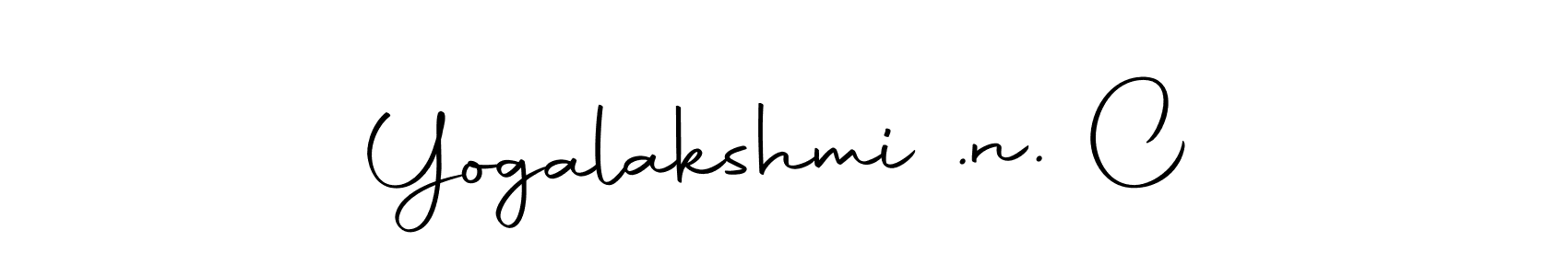 Design your own signature with our free online signature maker. With this signature software, you can create a handwritten (Autography-DOLnW) signature for name Yogalakshmi .n. C. Yogalakshmi .n. C signature style 10 images and pictures png