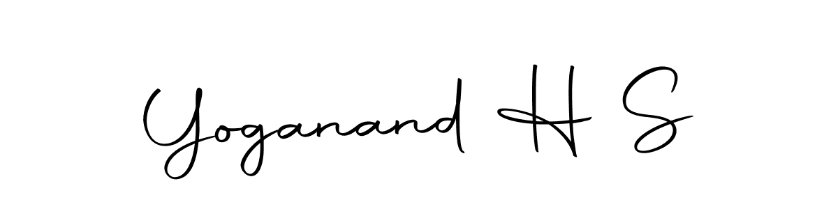 Design your own signature with our free online signature maker. With this signature software, you can create a handwritten (Autography-DOLnW) signature for name Yoganand H S. Yoganand H S signature style 10 images and pictures png