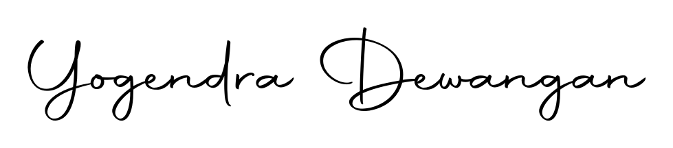 Quickly download Yogendra Dewangan name signature in high-resolution PNG using Autography-DOLnW style. Ready to insert into PDFs and online applications. Yogendra Dewangan signature style 10 images and pictures png