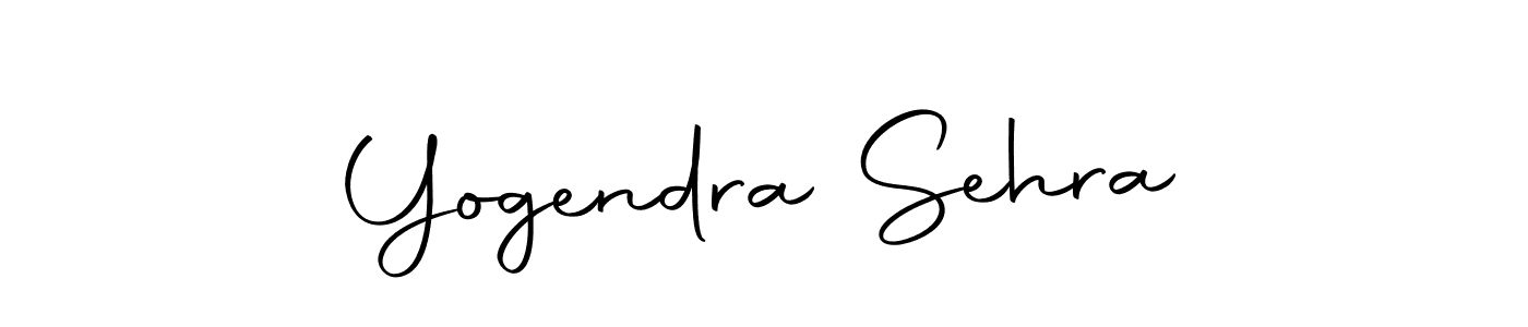 How to make Yogendra Sehra name signature. Use Autography-DOLnW style for creating short signs online. This is the latest handwritten sign. Yogendra Sehra signature style 10 images and pictures png