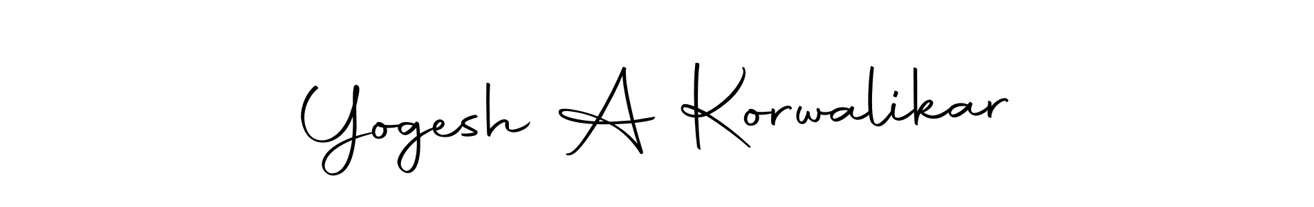 Yogesh A Korwalikar stylish signature style. Best Handwritten Sign (Autography-DOLnW) for my name. Handwritten Signature Collection Ideas for my name Yogesh A Korwalikar. Yogesh A Korwalikar signature style 10 images and pictures png