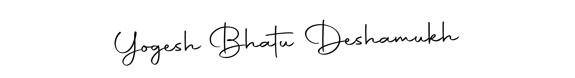 How to make Yogesh Bhatu Deshamukh name signature. Use Autography-DOLnW style for creating short signs online. This is the latest handwritten sign. Yogesh Bhatu Deshamukh signature style 10 images and pictures png