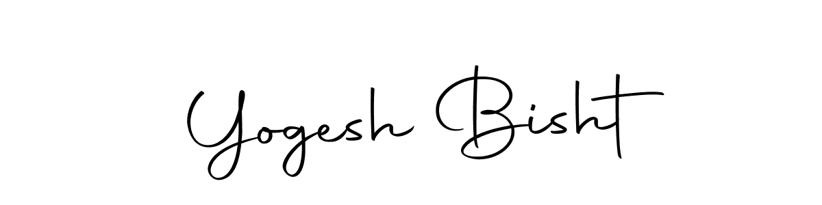 How to make Yogesh Bisht name signature. Use Autography-DOLnW style for creating short signs online. This is the latest handwritten sign. Yogesh Bisht signature style 10 images and pictures png
