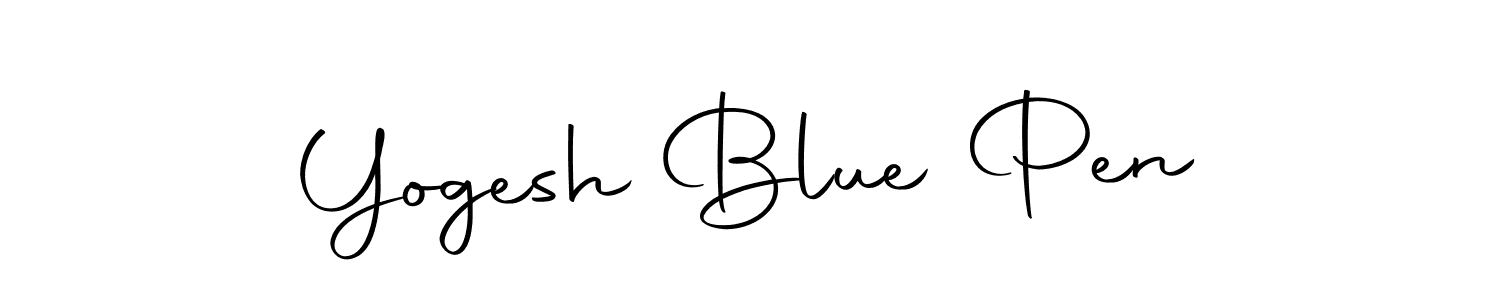 Design your own signature with our free online signature maker. With this signature software, you can create a handwritten (Autography-DOLnW) signature for name Yogesh Blue Pen. Yogesh Blue Pen signature style 10 images and pictures png