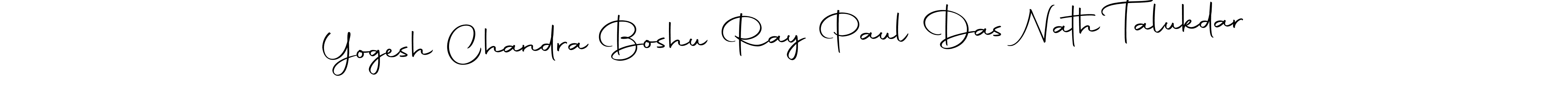 How to make Yogesh Chandra Boshu Ray Paul Das Nath Talukdar name signature. Use Autography-DOLnW style for creating short signs online. This is the latest handwritten sign. Yogesh Chandra Boshu Ray Paul Das Nath Talukdar signature style 10 images and pictures png