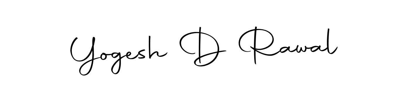 Create a beautiful signature design for name Yogesh D Rawal. With this signature (Autography-DOLnW) fonts, you can make a handwritten signature for free. Yogesh D Rawal signature style 10 images and pictures png