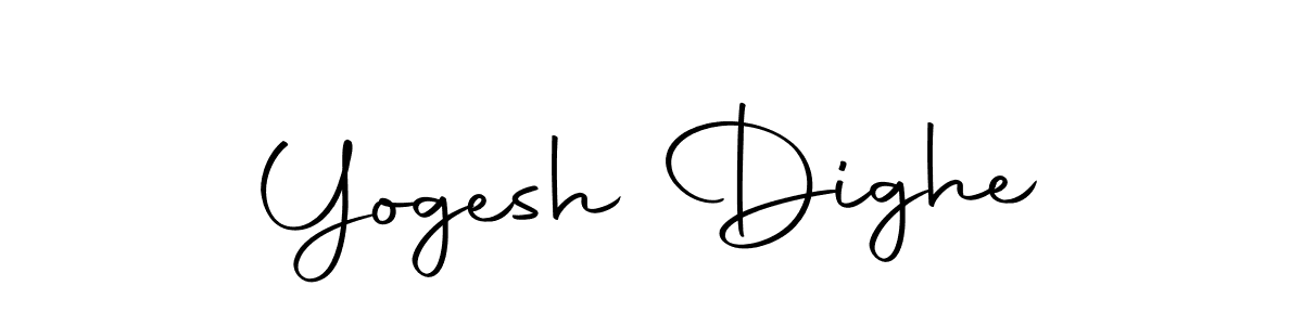 Yogesh Dighe stylish signature style. Best Handwritten Sign (Autography-DOLnW) for my name. Handwritten Signature Collection Ideas for my name Yogesh Dighe. Yogesh Dighe signature style 10 images and pictures png