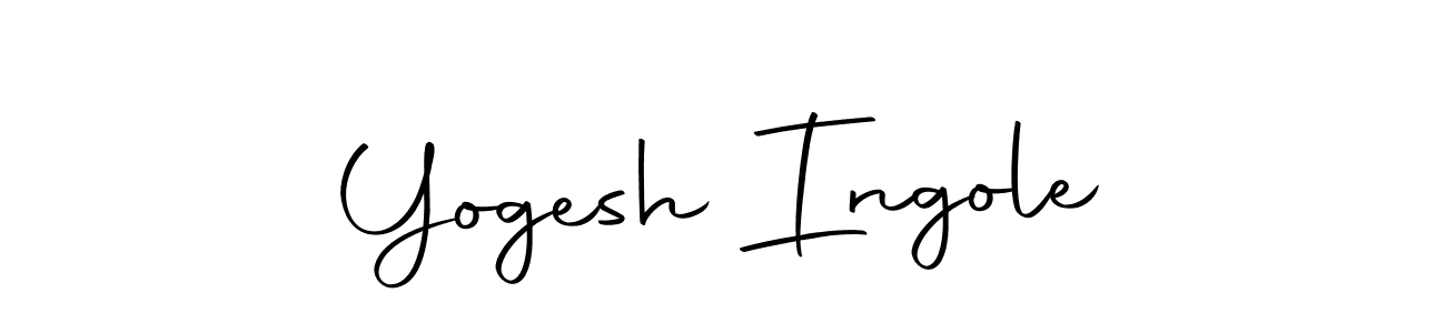 Create a beautiful signature design for name Yogesh Ingole. With this signature (Autography-DOLnW) fonts, you can make a handwritten signature for free. Yogesh Ingole signature style 10 images and pictures png