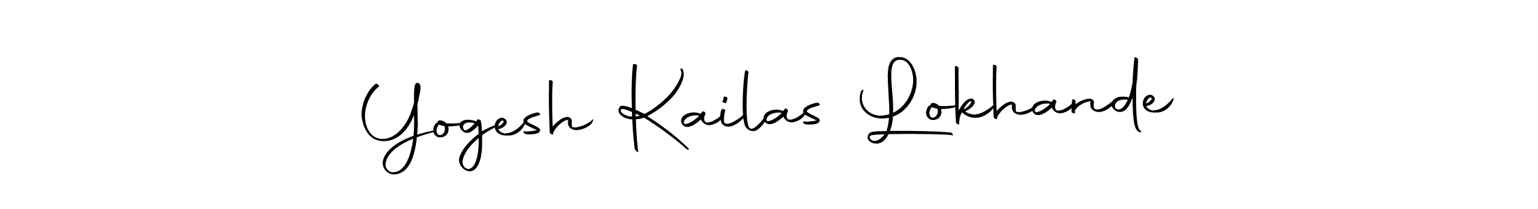 Autography-DOLnW is a professional signature style that is perfect for those who want to add a touch of class to their signature. It is also a great choice for those who want to make their signature more unique. Get Yogesh Kailas Lokhande name to fancy signature for free. Yogesh Kailas Lokhande signature style 10 images and pictures png