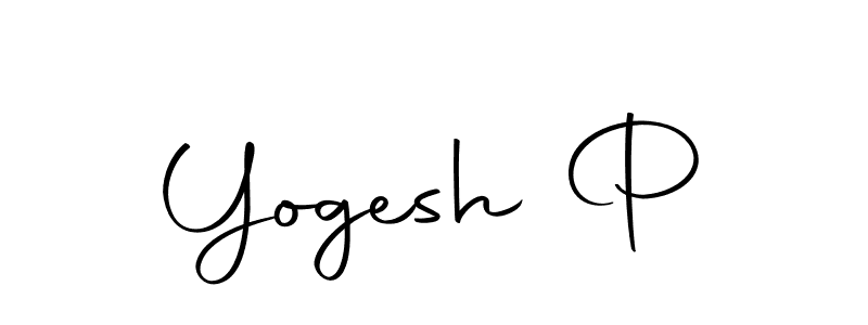 Design your own signature with our free online signature maker. With this signature software, you can create a handwritten (Autography-DOLnW) signature for name Yogesh P. Yogesh P signature style 10 images and pictures png