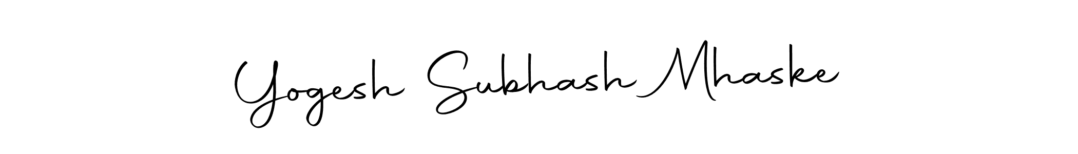 Create a beautiful signature design for name Yogesh Subhash Mhaske. With this signature (Autography-DOLnW) fonts, you can make a handwritten signature for free. Yogesh Subhash Mhaske signature style 10 images and pictures png