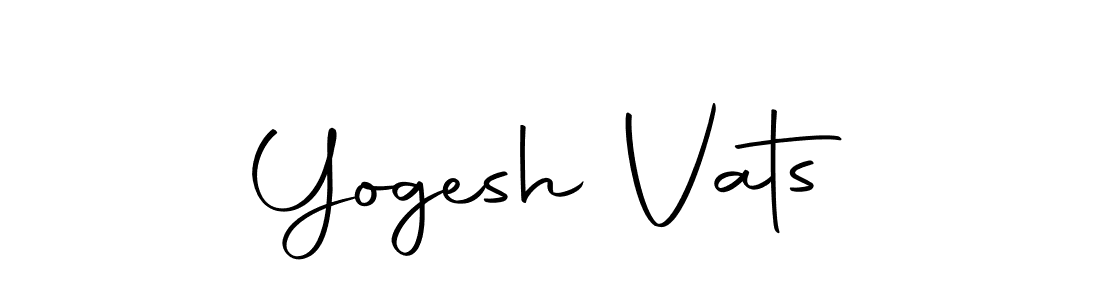 Yogesh Vats stylish signature style. Best Handwritten Sign (Autography-DOLnW) for my name. Handwritten Signature Collection Ideas for my name Yogesh Vats. Yogesh Vats signature style 10 images and pictures png