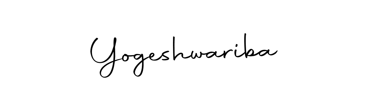 How to make Yogeshwariba name signature. Use Autography-DOLnW style for creating short signs online. This is the latest handwritten sign. Yogeshwariba signature style 10 images and pictures png