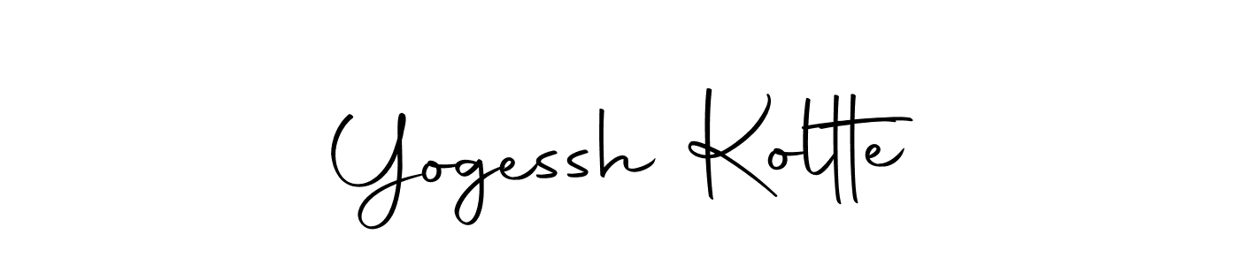 Make a beautiful signature design for name Yogessh Koltte. Use this online signature maker to create a handwritten signature for free. Yogessh Koltte signature style 10 images and pictures png