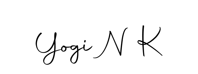 How to make Yogi N K name signature. Use Autography-DOLnW style for creating short signs online. This is the latest handwritten sign. Yogi N K signature style 10 images and pictures png