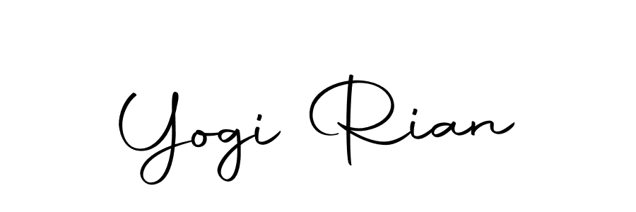 Similarly Autography-DOLnW is the best handwritten signature design. Signature creator online .You can use it as an online autograph creator for name Yogi Rian. Yogi Rian signature style 10 images and pictures png