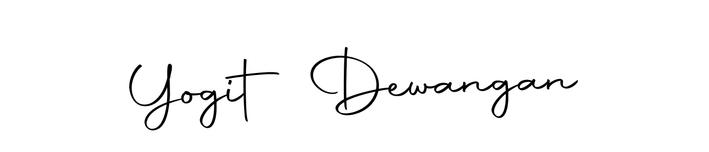 How to make Yogit Dewangan name signature. Use Autography-DOLnW style for creating short signs online. This is the latest handwritten sign. Yogit Dewangan signature style 10 images and pictures png