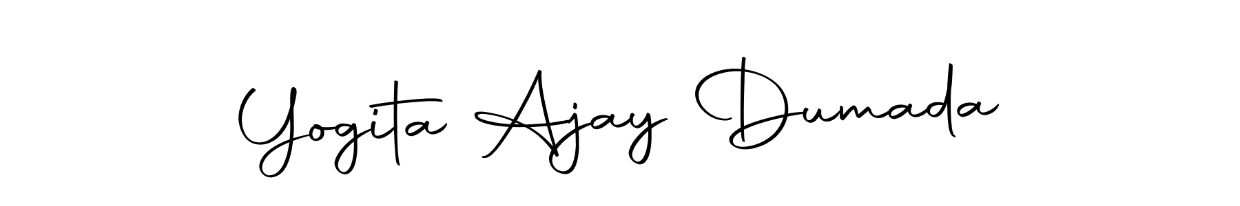 Make a short Yogita Ajay Dumada signature style. Manage your documents anywhere anytime using Autography-DOLnW. Create and add eSignatures, submit forms, share and send files easily. Yogita Ajay Dumada signature style 10 images and pictures png