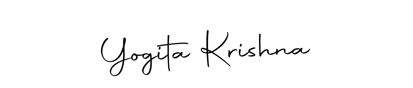 You can use this online signature creator to create a handwritten signature for the name Yogita Krishna. This is the best online autograph maker. Yogita Krishna signature style 10 images and pictures png