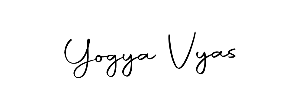Make a beautiful signature design for name Yogya Vyas. With this signature (Autography-DOLnW) style, you can create a handwritten signature for free. Yogya Vyas signature style 10 images and pictures png
