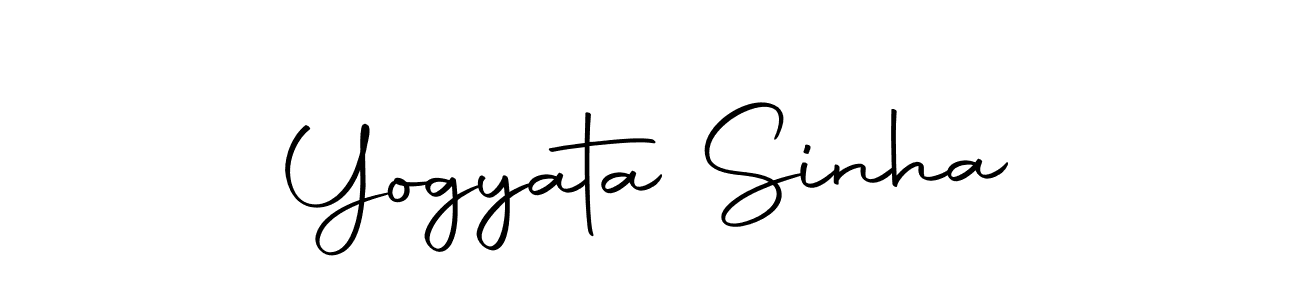 How to make Yogyata Sinha name signature. Use Autography-DOLnW style for creating short signs online. This is the latest handwritten sign. Yogyata Sinha signature style 10 images and pictures png