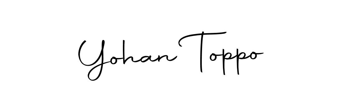Design your own signature with our free online signature maker. With this signature software, you can create a handwritten (Autography-DOLnW) signature for name Yohan Toppo. Yohan Toppo signature style 10 images and pictures png