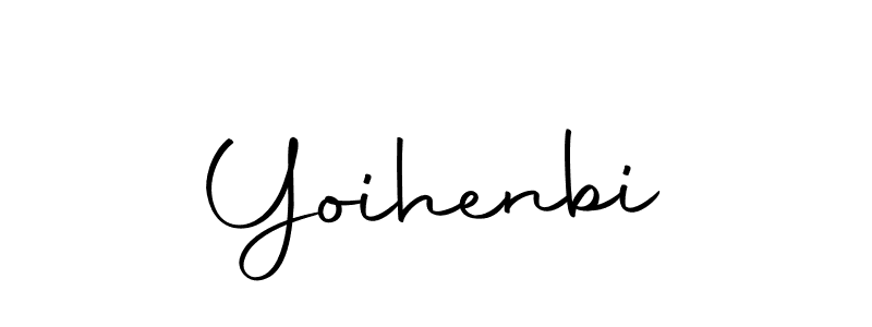 Use a signature maker to create a handwritten signature online. With this signature software, you can design (Autography-DOLnW) your own signature for name Yoihenbi. Yoihenbi signature style 10 images and pictures png