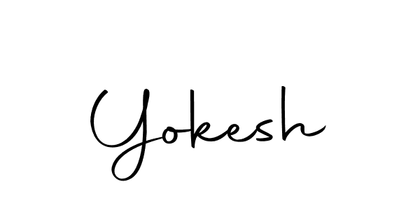 Use a signature maker to create a handwritten signature online. With this signature software, you can design (Autography-DOLnW) your own signature for name Yokesh. Yokesh signature style 10 images and pictures png