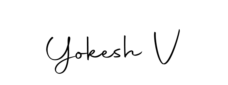 Also You can easily find your signature by using the search form. We will create Yokesh V name handwritten signature images for you free of cost using Autography-DOLnW sign style. Yokesh V signature style 10 images and pictures png