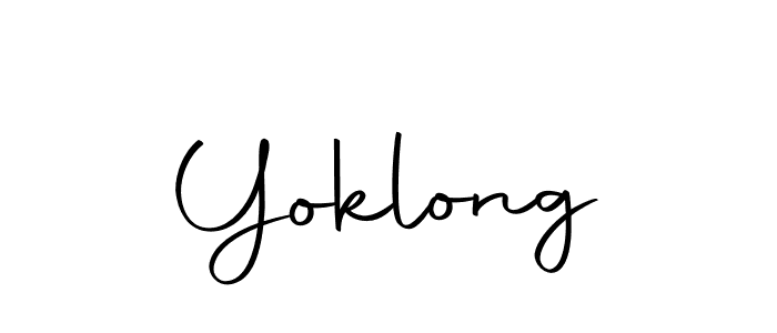 How to make Yoklong signature? Autography-DOLnW is a professional autograph style. Create handwritten signature for Yoklong name. Yoklong signature style 10 images and pictures png