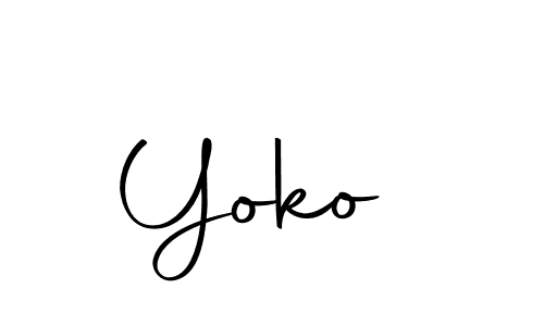 Use a signature maker to create a handwritten signature online. With this signature software, you can design (Autography-DOLnW) your own signature for name Yoko . Yoko  signature style 10 images and pictures png