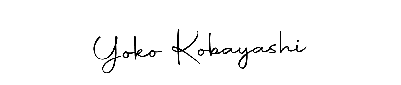 Create a beautiful signature design for name Yoko Kobayashi. With this signature (Autography-DOLnW) fonts, you can make a handwritten signature for free. Yoko Kobayashi signature style 10 images and pictures png
