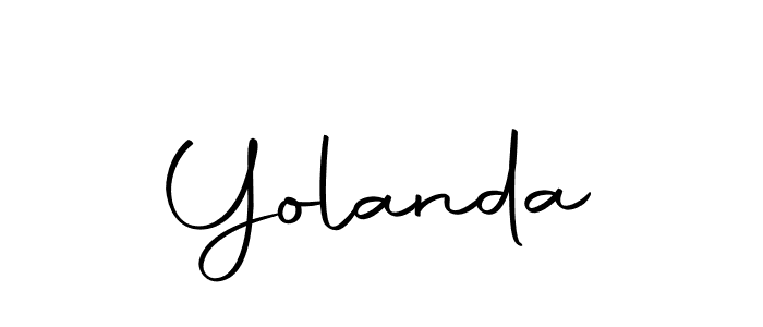 Design your own signature with our free online signature maker. With this signature software, you can create a handwritten (Autography-DOLnW) signature for name Yolanda. Yolanda signature style 10 images and pictures png