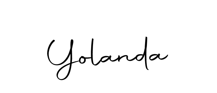 Use a signature maker to create a handwritten signature online. With this signature software, you can design (Autography-DOLnW) your own signature for name Yolanda. Yolanda signature style 10 images and pictures png