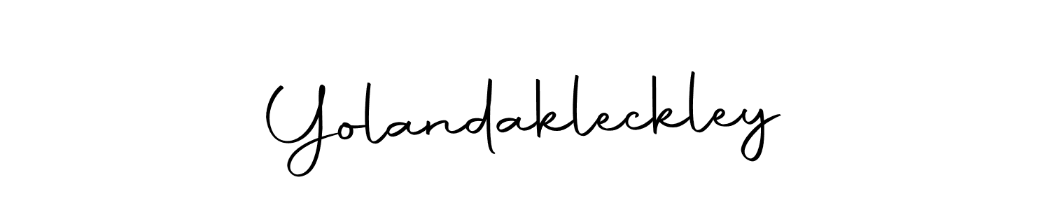 Create a beautiful signature design for name Yolandakleckley. With this signature (Autography-DOLnW) fonts, you can make a handwritten signature for free. Yolandakleckley signature style 10 images and pictures png