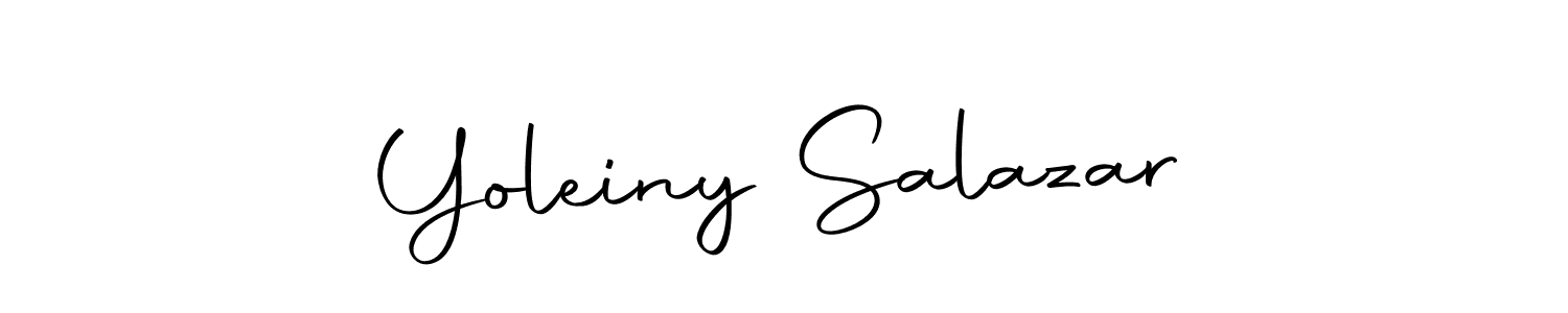 Use a signature maker to create a handwritten signature online. With this signature software, you can design (Autography-DOLnW) your own signature for name Yoleiny Salazar. Yoleiny Salazar signature style 10 images and pictures png